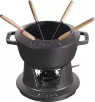 STAUB Rinkinys do fondue 18 cm, juoda