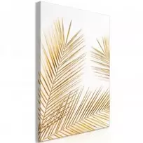 Artgeist Paveikslas - Golden Palm Leaves (1 Part) Vertical