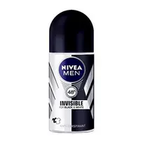 Nivea Men Juodas And Baltas Ivisible Original Dezodorantas Roll-On rutulinis dezodorantas vyrams 50ml