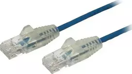 StarTech STARTECH.COM 2.5m Cat6-Kabelis - Schlankes Cat6-Patchkabel - Blau - Snagless- RJ45-Steckverbing - LSZH - 28 AWG Kupferdraht
