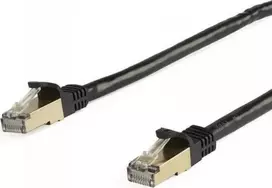 StarTech STARTECH.COM 5 m CAT6A- Ethernet - Kabelis - Juodas - RJ45- Ethernet - Kabelis - Snagless - STP- Kabelis - Kupfer - 10- Gbit Netzwerkkabel