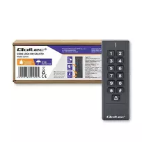 QOLTEC 52440 Kodinė spyna CALISTO su RFID skaitytuvu Kodų kortelės rakto pakabukas Durų skambučio mygtukas IP68 EM