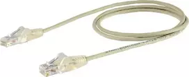 StarTech STARTECH.COM 3m Cat6-Kabelis - Schlankes Cat6-Patchkabel - GraU - Snagless- RJ45 - Steckverbing - LSZH - 28 AWG Kupferdraht