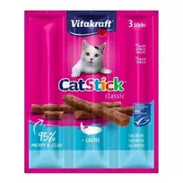Vitakraft - Kačių lazdelės su lašiša MSC 3 lazdelės- (39314)