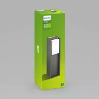 Pastatomas lauko šviestuvas PHILIPS BRIDGE, IP44, 1 x E27, max 42 W, antracito sp., h40,2 x 12,1 cm