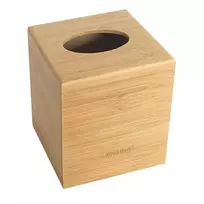 Pojemnik „Kinghoff“ bambukinė servetėlių dėžutė 13,8x13,8x15,6 cm
