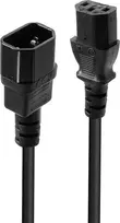 Maitinimo Prailginimo Laidas - LINDY C14 į C13 Maitinimo Prailginimo Laidas, 1 m, Juodas