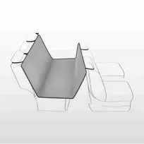 TRIXIE Automobilio sėdynės užtiesalas, siauras su šonais, padalinamas 0.5x1.45 m, juodas