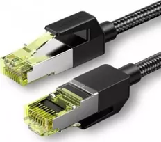 UGREEN NW150 pintas tinklo kabelis, Ethernet RJ45, 7 kat., F / FTP, 2 m (juodas)