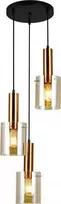 Italux Pakabinamas šviestuvas PND-5581-3A-BRO+AMB
