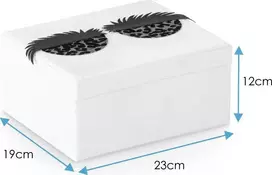 AmeliaHome Papuošalų dėžutė rožinė AH Lashes 19×12