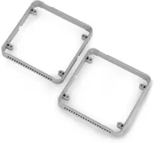 Plastikinis rėmelis - plastikinis rėmelis M5Stack modulių prototipams - pilkas - 2 vnt - M5Stack A119