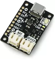 LiPo Amigo PRO - Li-Pol ir Li-Ion akumuliatorių įkrovimo modulis per USB C - Pimoroni PIM612