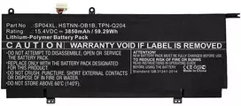 Coreparts Nešiojamas kompiuteris Baterija for HP 59.29Wh 15.4V 3850mAh 59.29Wh Li-Pol