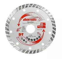 deimantinis turbo diskas, skirtas šlapiam ir sausam betono pjovimui, 125 mm, Diamak, Makita serija [D-61167]