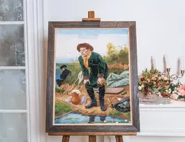 Beldizart Kryželiu siuvinėjamas rinkinys "Žvejys" 64 × 50 cm S/MK066