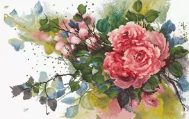 luca S Raudonos rožės SB2383