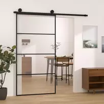 Stumdomos durys su įrangos rinkiniu, 102,5x205cm, ESG/aliuminis