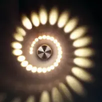 LED sieninis-lubinis šviestuvas 3D 3W šilta balta šviesa