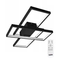 72W LED šviestuvas su nuotoliniu valdymu Juodas