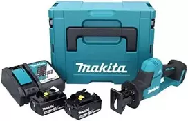 Makita DJR189RTJ Akumuliatorinis tiesinis pjūklas, 18 V, 0 - 3100SPM, 22mm, 2x5,0Ah Li-ion, 2,5kg