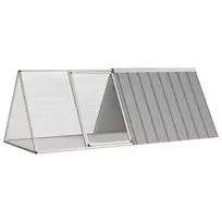 Triušių narvas, pilkas, 201,5x80,5x71cm, galvanizuotas plienas