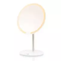 Kosmetinis pastatomas veidrodis su apšvietimu ETA Fenité Cosmetic Mirror, Baltos spalvos
