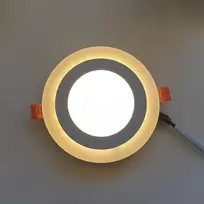18W + 6W LED panelė dviejų spalvų apvali
