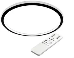 66W 40x4cm LED šviestuvas su nuotoliniu valdymu Juodas
