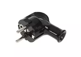 Oem Kampinis kištukas su įžeminimu unischuko juodas WT-40-2