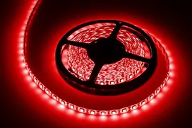 LED eilutė 5m Rebel (300x5050) raudona, vandeniui atspari 12V