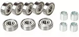 Raven Guolių komplektas ABEC 9 CHROME (8 pcs) (RS92536) (Atnaujinta)