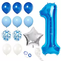 Springos Gimtadienio dekoracijų rinkinys su 15 elementų