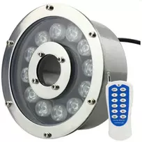 IP68 DC12V RGB LED fontano šviestuvas 12W su nuotolinio valdymo pulteliu