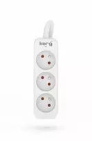 HSK DATA Kerg M02389 3 Įžeminti kištukiniai lizdai - 5m maitinimo juosta su 3x1 5mm2 kabeliu 16A