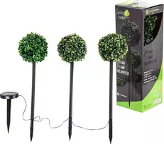 Saska Garden Sodo saulės lempos su buksmedžio kamuoliais