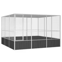 Paukščių narvas, antracito, 302,5x324,5x211,5cm, plienas