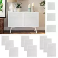 Spintelės durelės, baltos, 61,5x39,4cm, pušis, žaliuzių dizaino