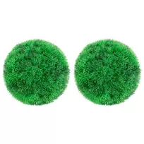 Dirbtiniai buksmedžio krūmai, 2vnt., 22cm, rutulio formos