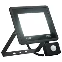 LED prožektorius su jutikliu, šaltos baltos spalvos, 50W