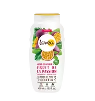 LOVEA DUŠO GELIS SU PASIFLOROS ALIEJUMI, 400 ml