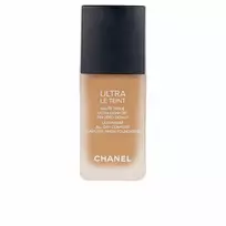 Chanel Ultra Le Teint Flawless Finish Fluid Foundation ilgai išliekanti tobulinanti kreminė pudra, matinis švytintis efektas, atspalvis: BD121, 30 ml