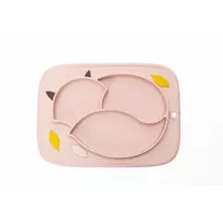 InnoGiO lėkštutė silikoninė neslystanti rožinė GIOfresh GIO-900PINK