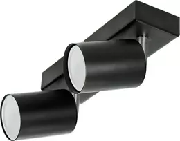 Sieninis šviestuvas Orno DOA SP 2, sieninis-lubinis šviestuvas, GU10, maks. 2x7W, IP20, juodas