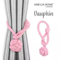 AmeliaHome Rožinės užuolaidos, komplektas 2 vnt. Dauphin