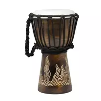 Džembė Terre Carved - Liepsna 25 cm