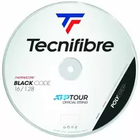 TECNIFIBRE Juodas CODE 16/1.28mm 200m stygos teniso raketei