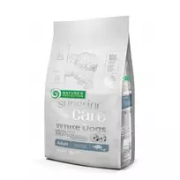 Nature's Protection Superior Care Baltas Dogs begrūdis su balta žuvimi Adult Small and Mini Breeds mažų ir labai mažų veislių suaugusių šunų pašaras, 1.5kg