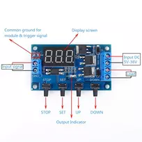 Oem Programuojamas 1 kanalo laiko relės modulis 12V su LED indikatoriumi