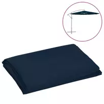 Pakaitinis audinys gembiniam skėčiui, mėlynos spalvos, 300cm
